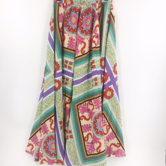 ✅ Flint + Moss Midi Multicolor Skirt Small - Picture 2 of 7